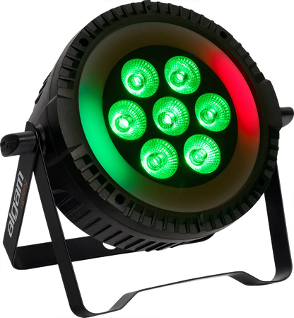 Algam Lightning PARWASH 76 RING 7 x 6W LED PAR Wash with RGB LED Ring