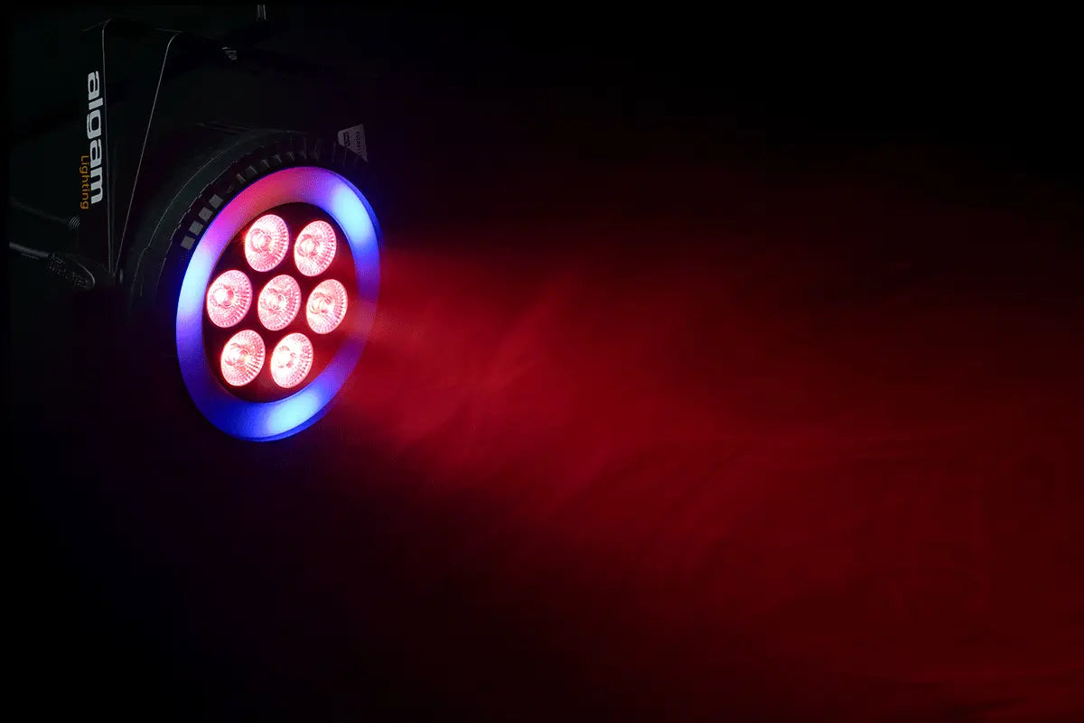 Algam Lightning PARWASH 76 RING 7 x 6W LED PAR Wash with RGB LED Ring
