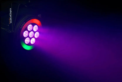 Algam Lightning PARWASH 76 RING 7 x 6W LED PAR Wash with RGB LED Ring