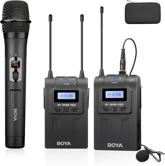 BOYA by-WM8 PRO-K4 UHF trådløse lavalier (by-WM8 PRO-k4)