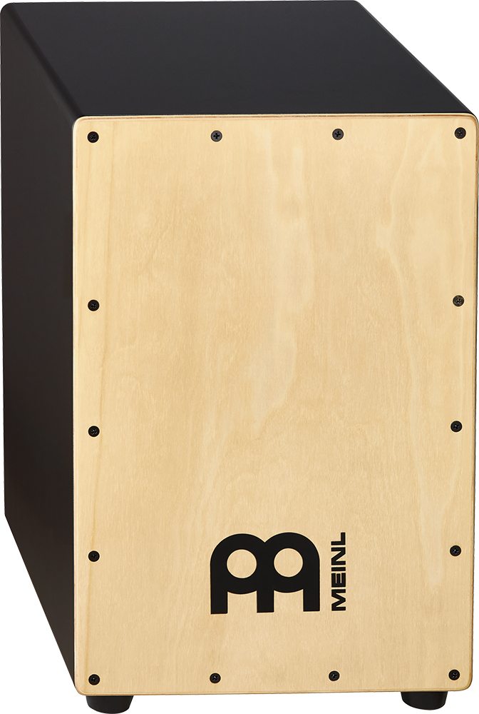 Meinl Percussion MCAJ100BK-MA Headliner Snare Cajon Black - Maple