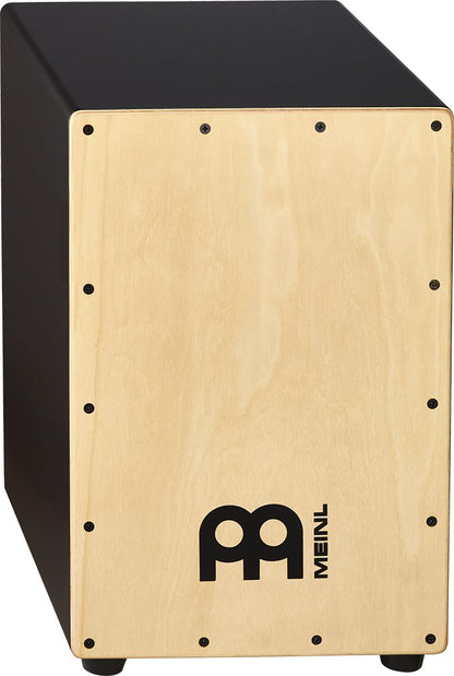 Meinl Percussion MCAJ100BK-MA Headliner Snare Cajon Black - Maple
