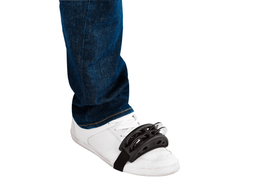 Meinl Percussion CFJS2S-BK compact foot tambourine