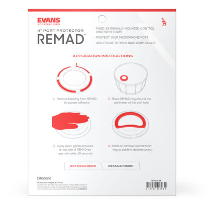 Evans REMAD-R4 EVANS REMAD Port Hole Protector, 4 inch