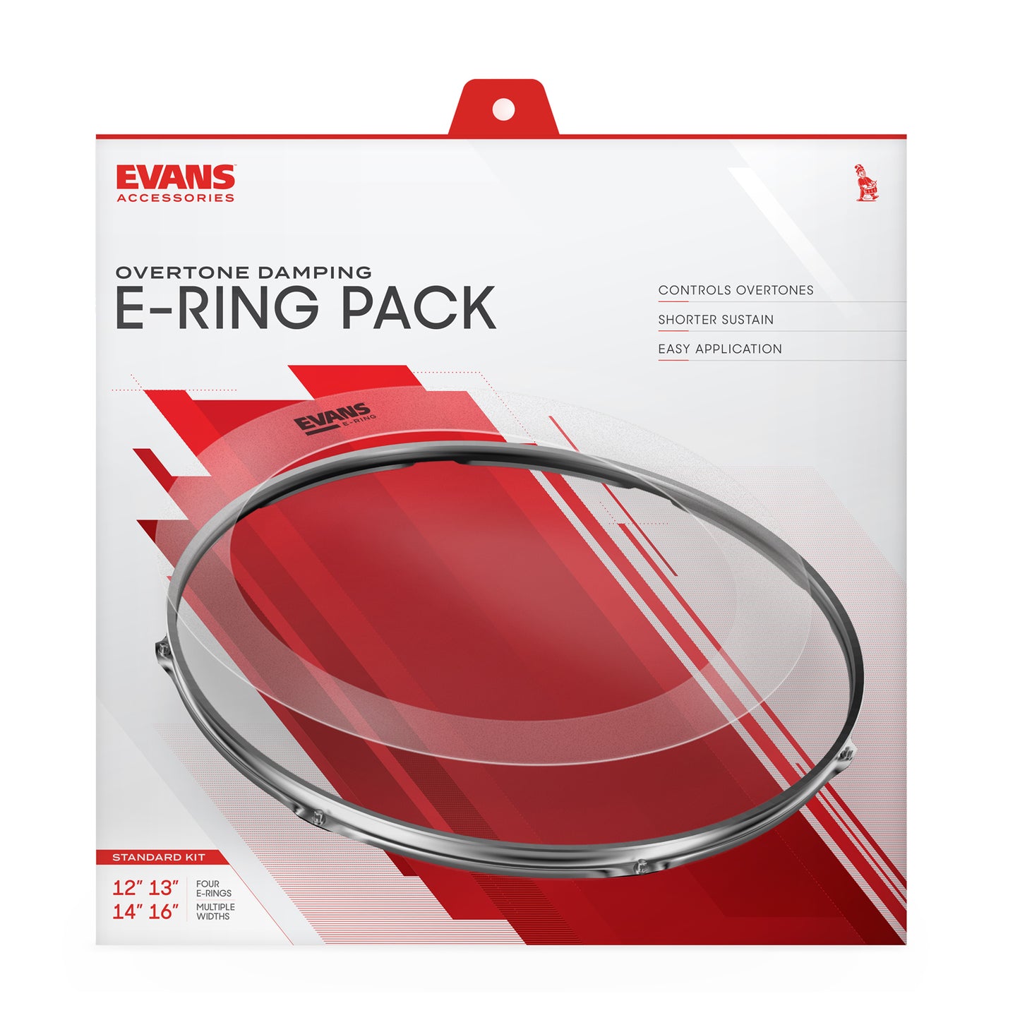 Evans ER-STANDARD E-Ring Standard pack 12",13",14",16"