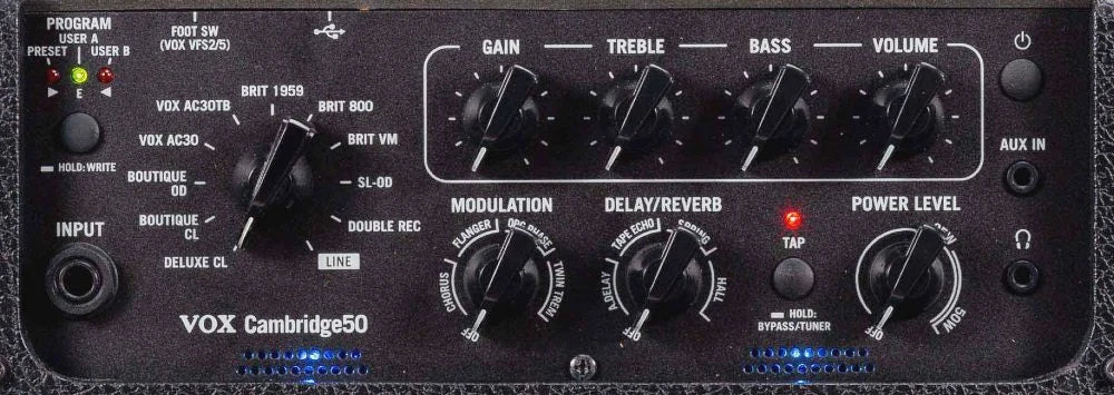 VOX Cambridge 50 Modeling and Nutube Guitar forstærker