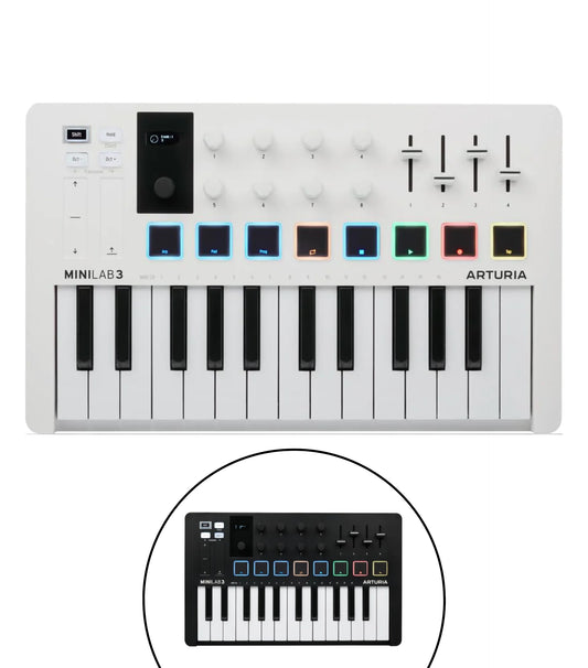 Arturia MiniLab MK3 USB MIDI Keyboard (Black or White)