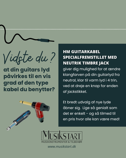 HM kabel - håndlavede kvalitets kabler med livstidsgaranti (vælg type)