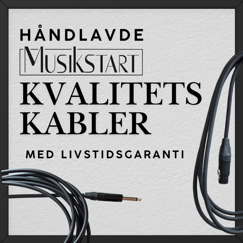 HM kabel - håndlavede kvalitets kabler med livstidsgaranti (vælg type)