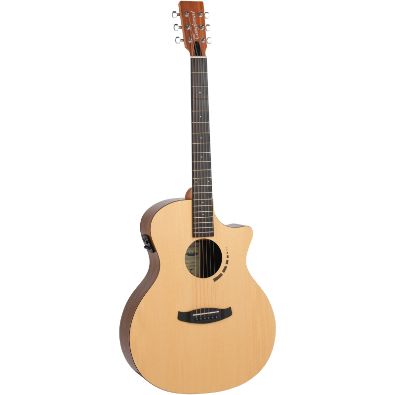 Tanglewood TM6CE Metropolitan Auditorium med Venetian Cutaway, TEQ-3G EQ/tuner western guitar