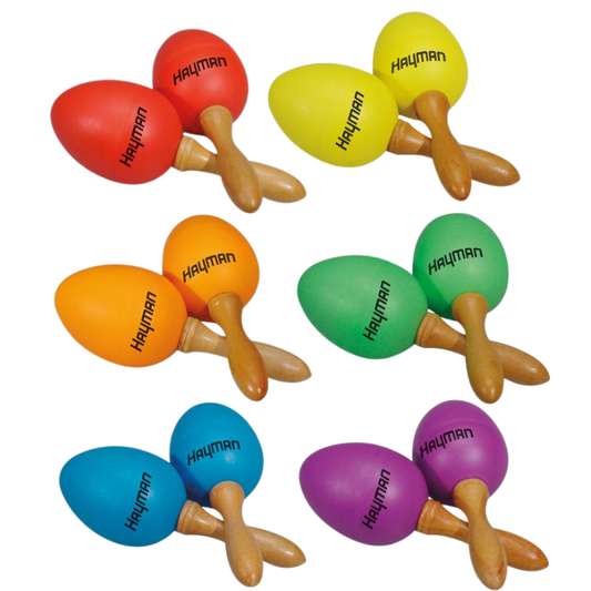 Hayman SE2, æg shaker par med træhåndtag, flere farver / gram