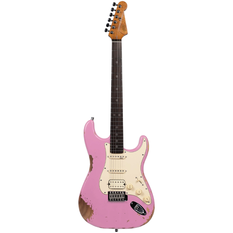 HENRY’S Snake II Aged ST-1N Aged ST-1N Boa - Pink  inkl. gigbag