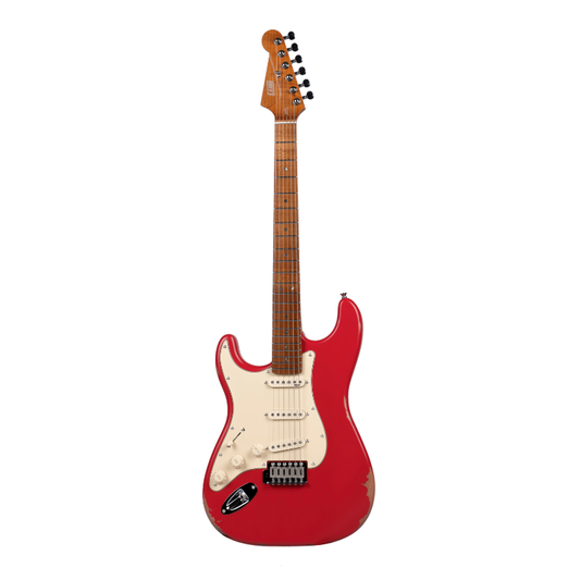 HENRY’S LH Destiny II Aged ST-2N Felicity - Red aged inkl. gigbag - venstrehånds