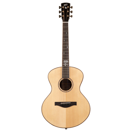 Henry’s Travel EE-66 Street - Natural elektro akustisk mini western guitar inkl. gigbag