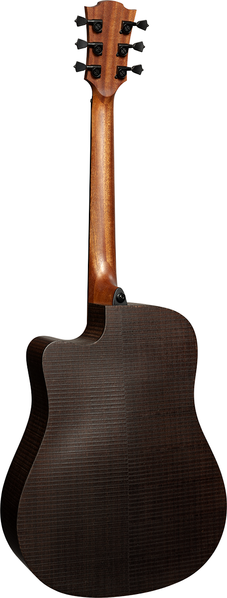 LAG SAUVAGE-DCE Dreadnought Cutaway electro-acoustic guitar incl. gig bag