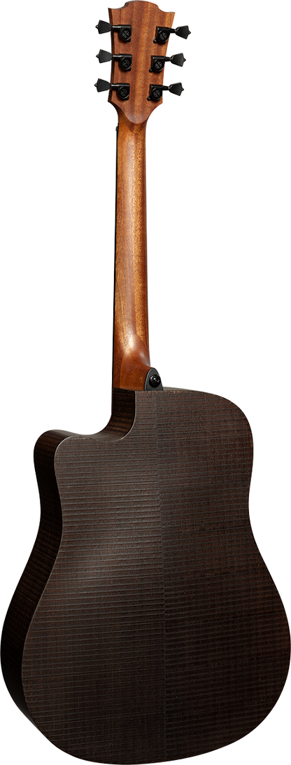 LAG SAUVAGE-DCE Dreadnought Cutaway electro-acoustic guitar incl. gig bag