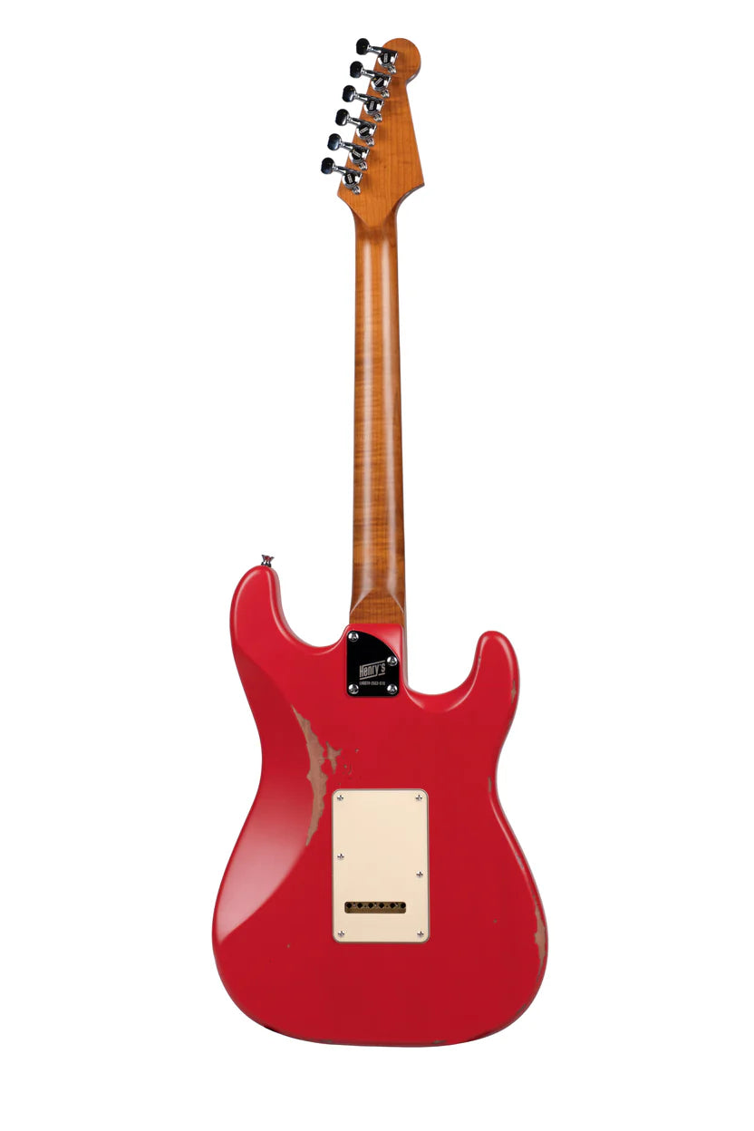 HENRY’S LH Destiny II Aged ST-2N Felicity - Red aged inkl. gigbag - venstrehånds
