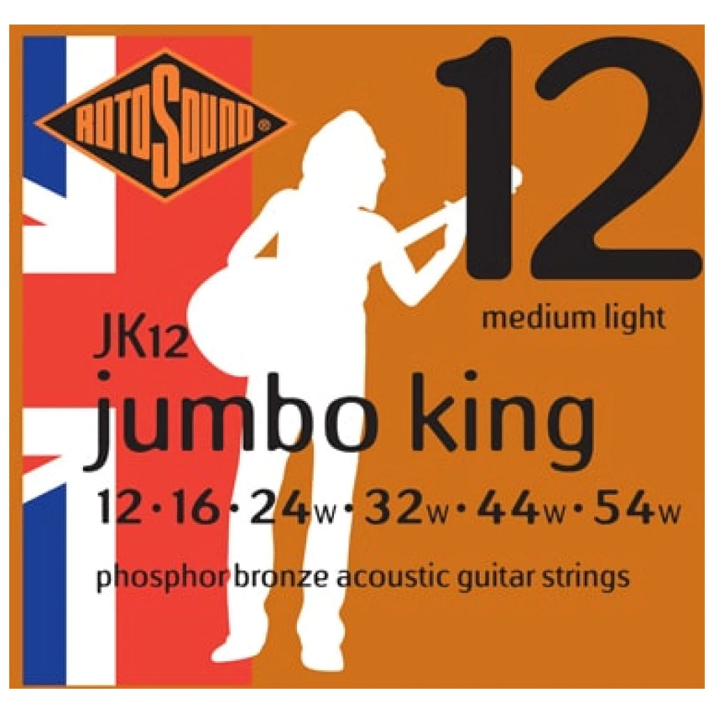 Rotosound 11-52, light Jumbo King JK11 Acoustic Guitar Strings