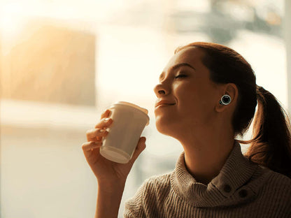 Limousine Earplugs Knops Knurled WH, professionelle ørepropper hvid
