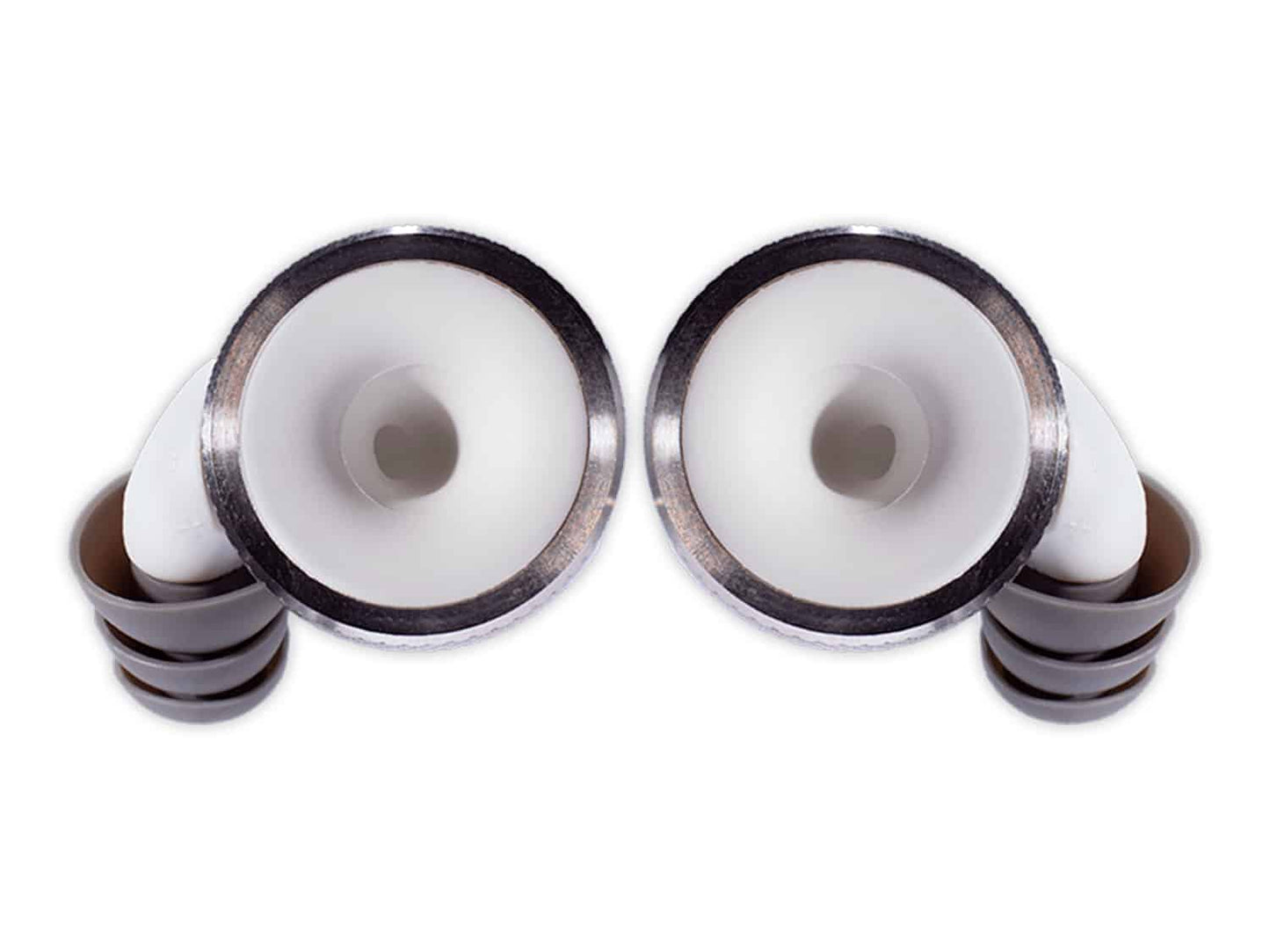 Limousine Earplugs Knops Knurled WH, professionelle ørepropper hvid