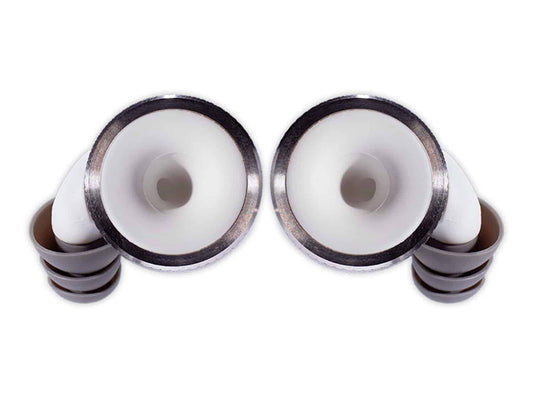Limousine Earplugs Knops Knurled WH, professionelle ørepropper hvid