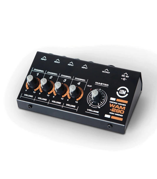 USED: Leem WAM-290C Instrument/microphone mixer incl. psu