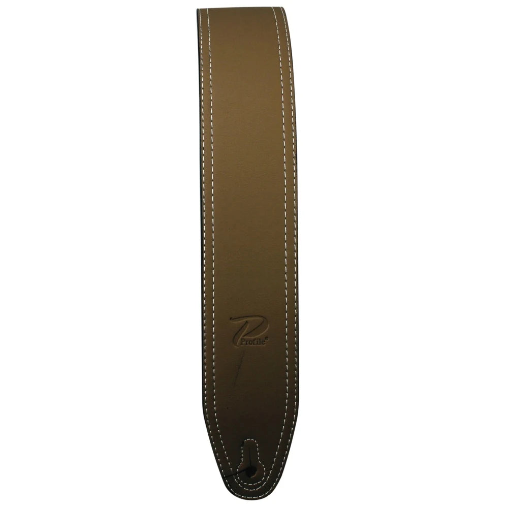 Profile STR-MN03 classic leather strap, beige