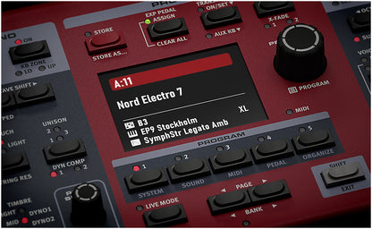 NORD ELECTRO 7 73 73-note Semi-Weighted Waterfall keybed