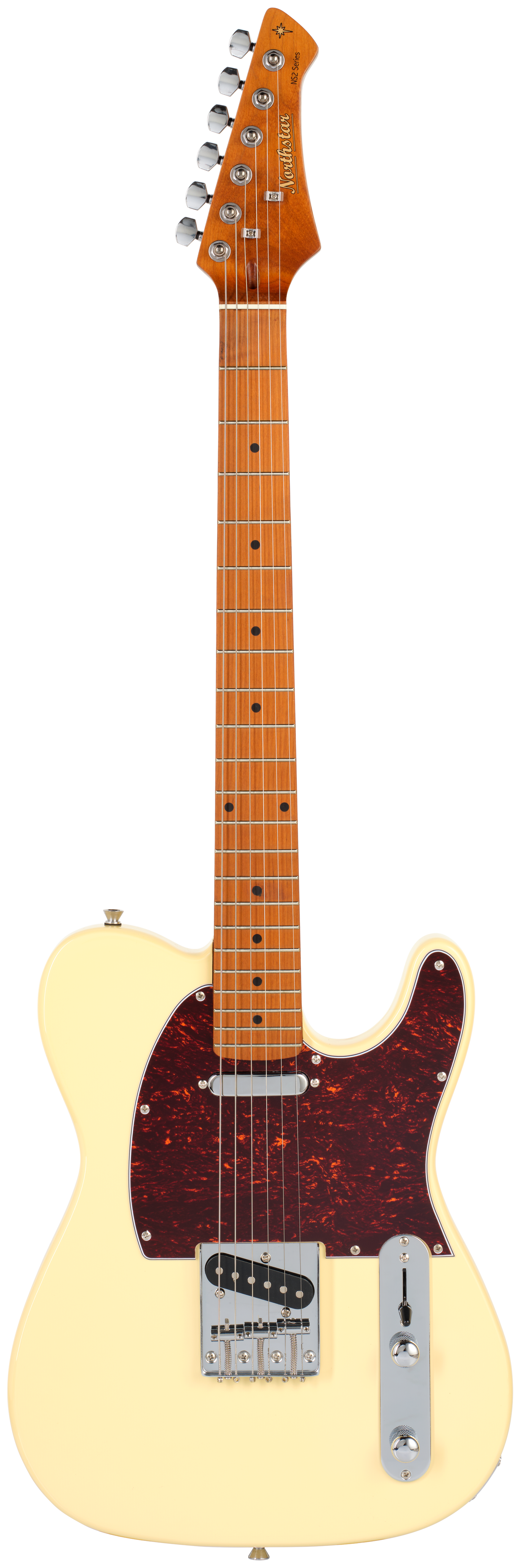 Tanglewood Northstar NS2VW Single Cutaway, Tele Caster model, Vintage White
