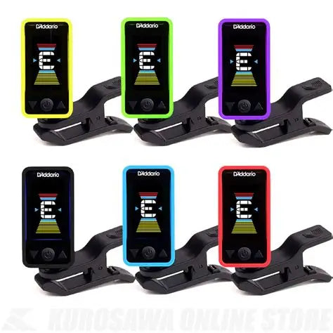 D'Addario PW-CT-17 Eclipse Tuner for guitar and electric bass (multiple colors)