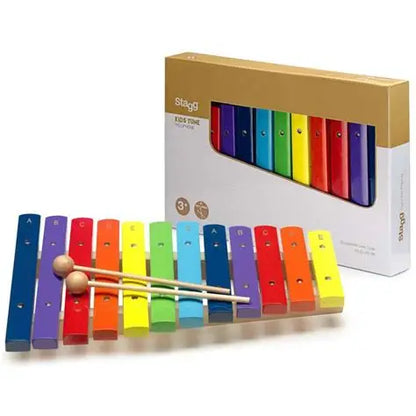 Stagg 12-Stavs Xylofon - Regnbue