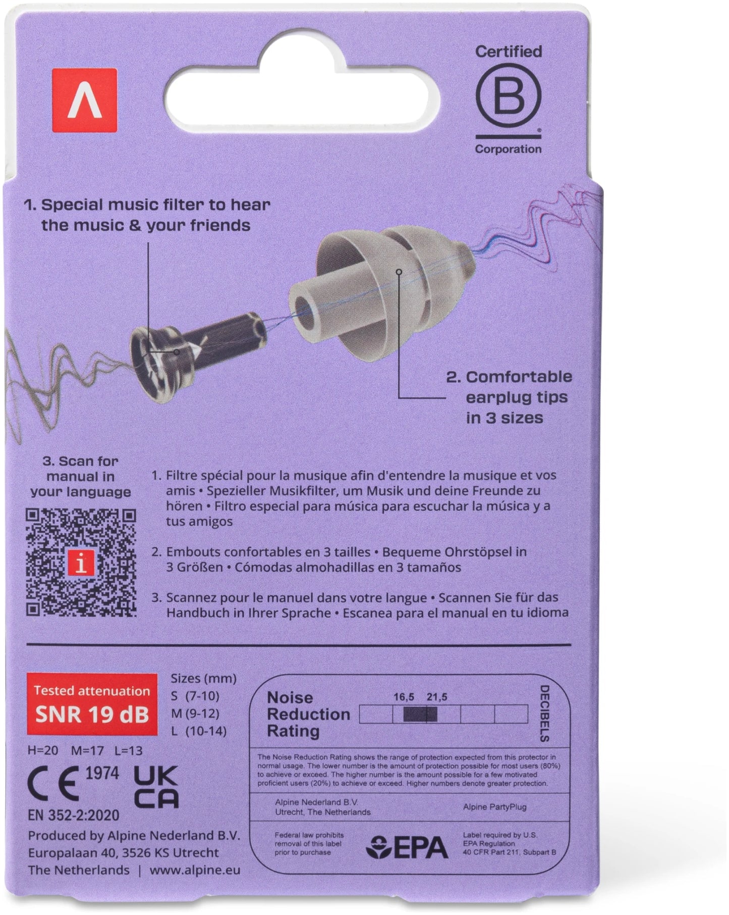 Alpine Party Plug transparent earplugs 2025 edition