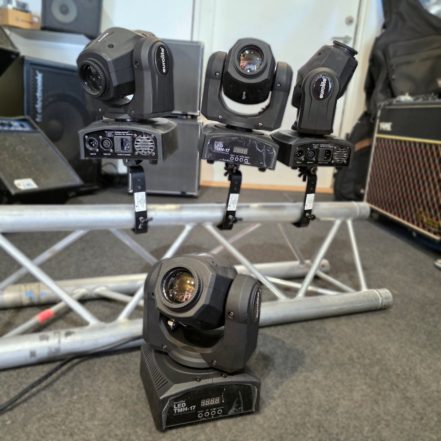 DEMO VARE: 4 styk Eurolite LED-TMH 17 spot movinghead inkl. g-kroge