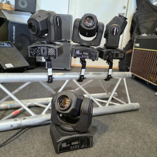 DEMO VARE: 4 styk Eurolite LED-TMH 17 spot movinghead inkl. g-kroge