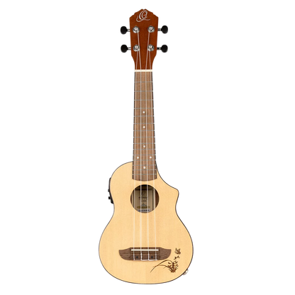 Ortega RU5CE-SO Sopran ukulele med mik.