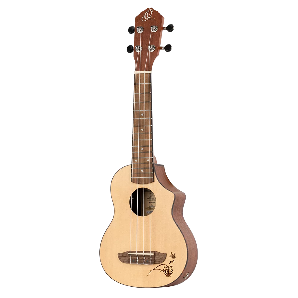 Ortega RU5CE-SO Sopran ukulele med mik.