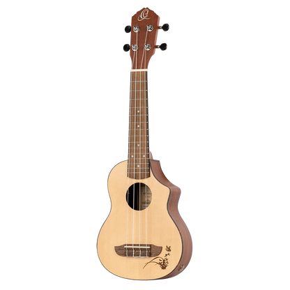 Ortega RU5CE-SO Sopran ukulele med mik.