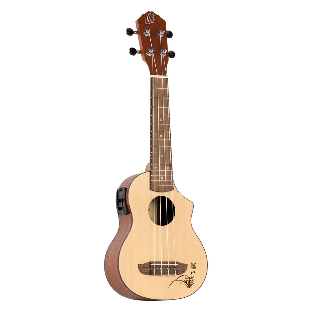 Ortega RU5CE-SO Sopran ukulele med mik.