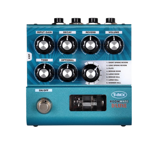 T-Rex RoomMate D’luxe Tube stereo reverb guitar effekt pedal