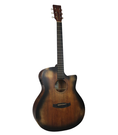 Tanglewood TWOT4VCE Cutaway, Spruce and Mahogany med Premium Plus EQ System akustisk guitar