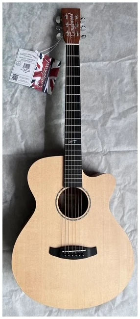Tanglewood TRGT4CE Roadster GT Super Folk Cutaway SSP akustisk western guitar inkl. case, tuner & strenge