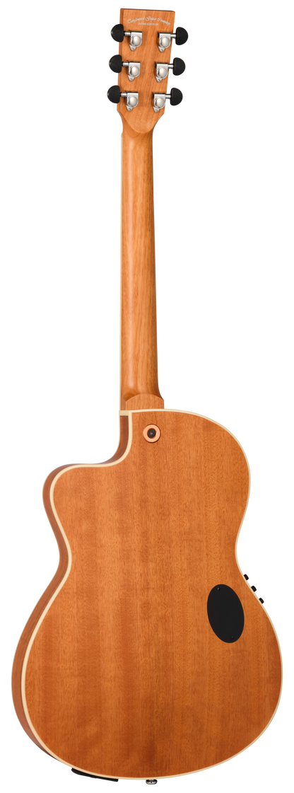 Tanglewood TU3TLCESB Thinline Folk Hybird Cutaway, TEQ QX EQ System, Vintage Sunburst Satin