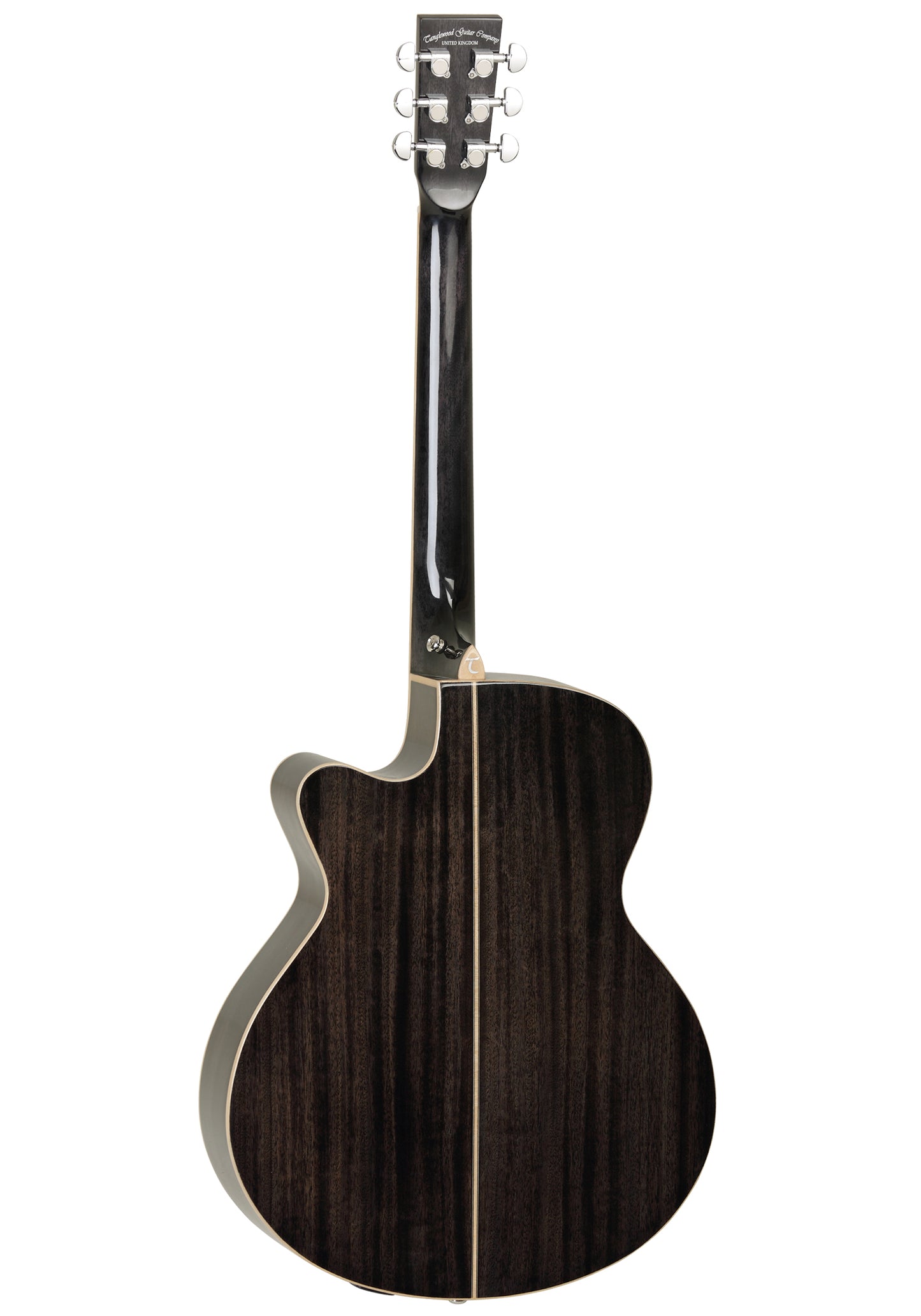 Tanglewood TW4CEBS Super Folk  akustisk guitar med Tanglewood Premium Plus EQ System, All Mahogany - Black Shadow Gloss