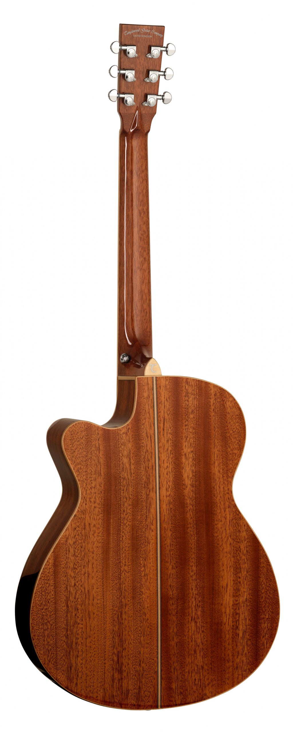 Tanglewood TW4CESB Super Folk akustisk guitar med Tanglewood Premium Plus EQ System, Solid Mahogany Top, Mahogany Back and Sides - Sunburst Gloss