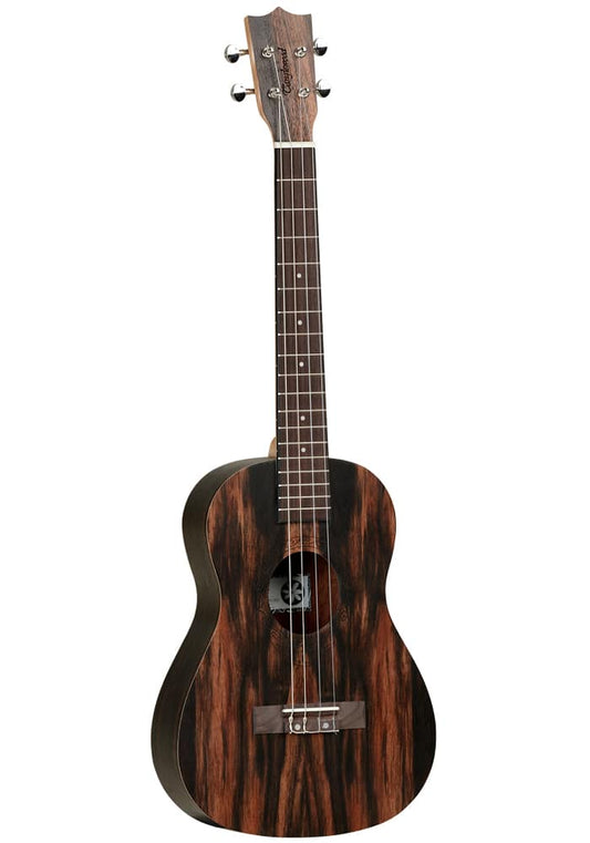Tanglewood TWT20 Baritone, All Figured Ebony, Aquila Strings in Padded Gig Bag