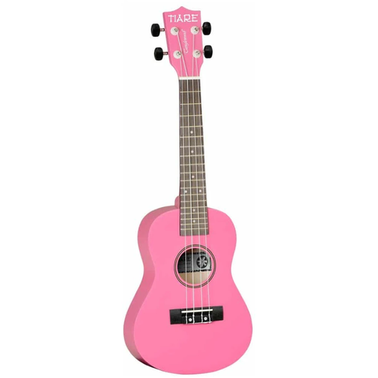 Tanglewood TWTCPWR Concert Ukulele Educational Pack, mat hot pink