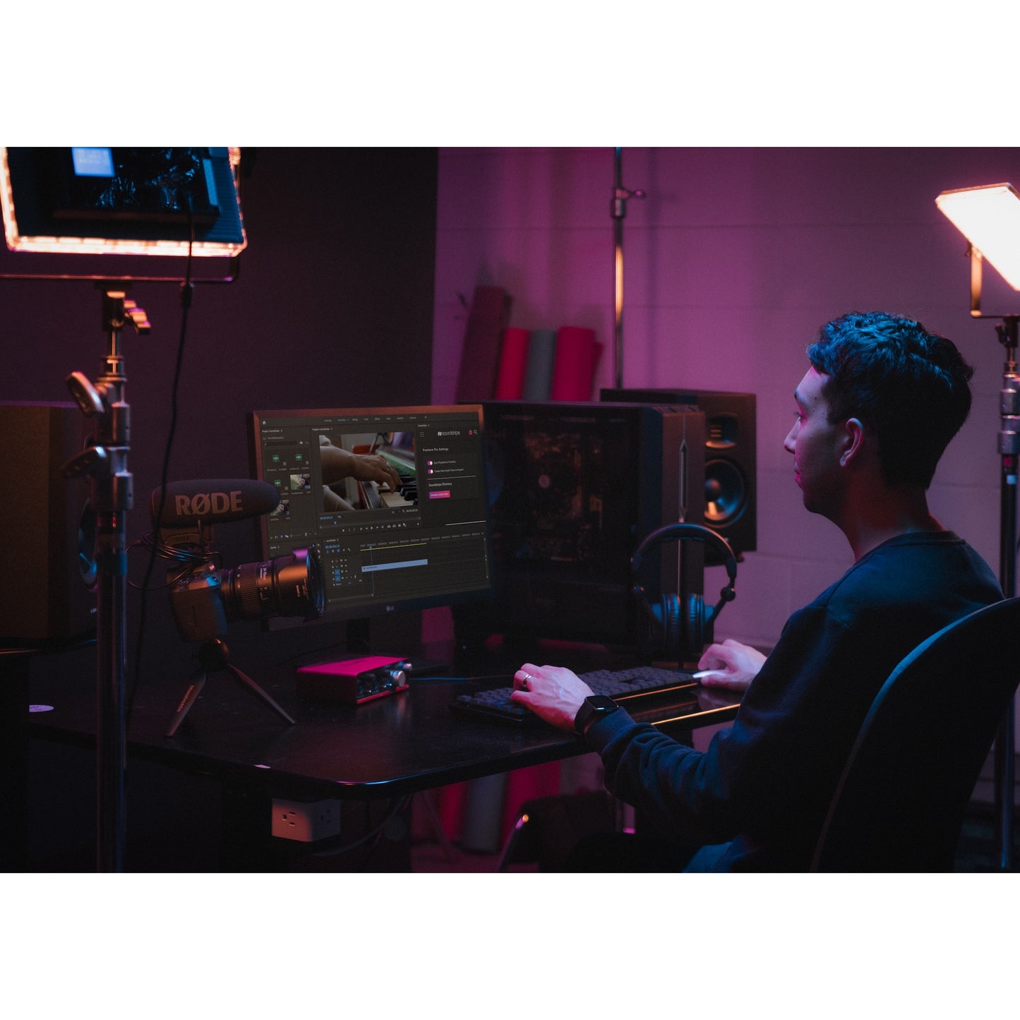 ADAM T5V active studio, 5" Woofer, 45-25000 Hz, Black 