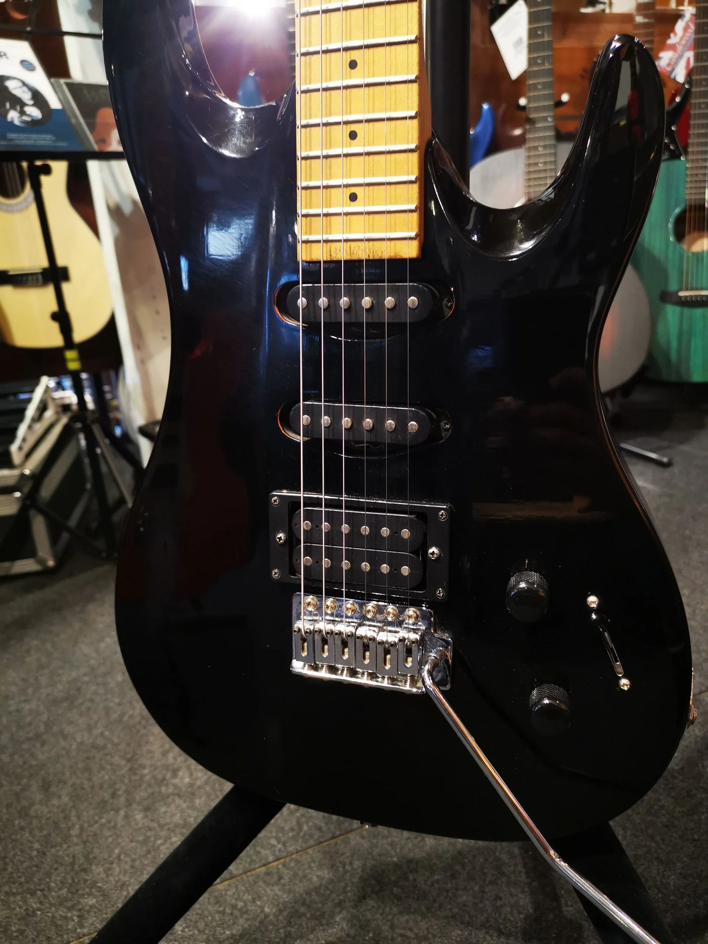 USED: Aria Pro Magna Series, black year 1994 electric guitar 