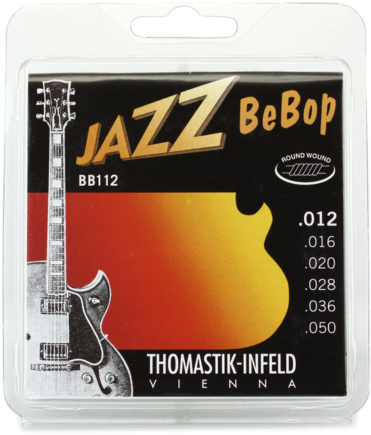 Thomastik-Infeld Strings for E-guitar Jazz BeBob series nickel round wound - Set 012rw (BB112)
