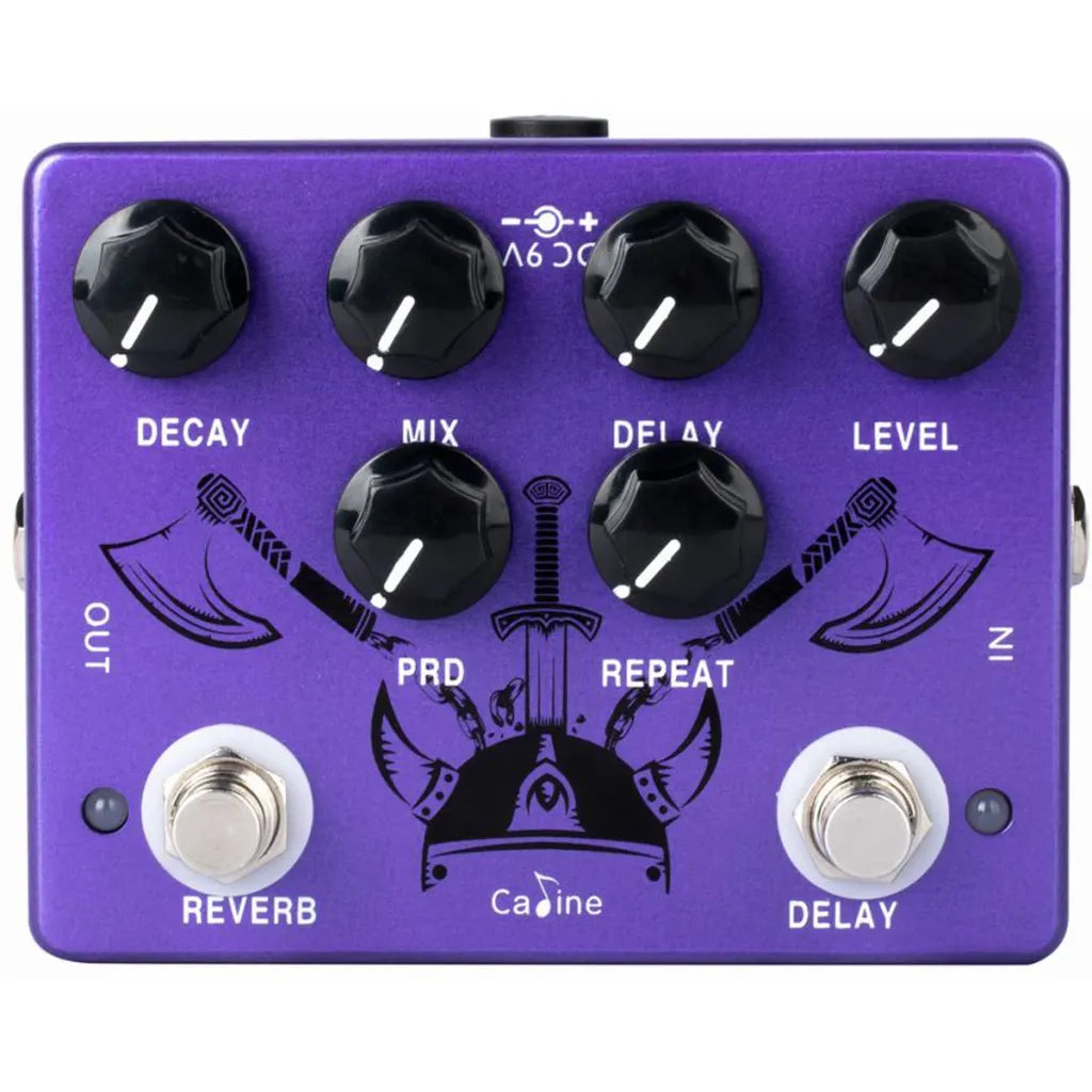 Caline CP-80 Purple Repeat Reverb delay guitar effekt pedal